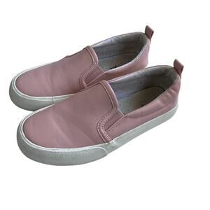 Cat & Jack Faux Leather Slip On Sneakers - Pink - 1